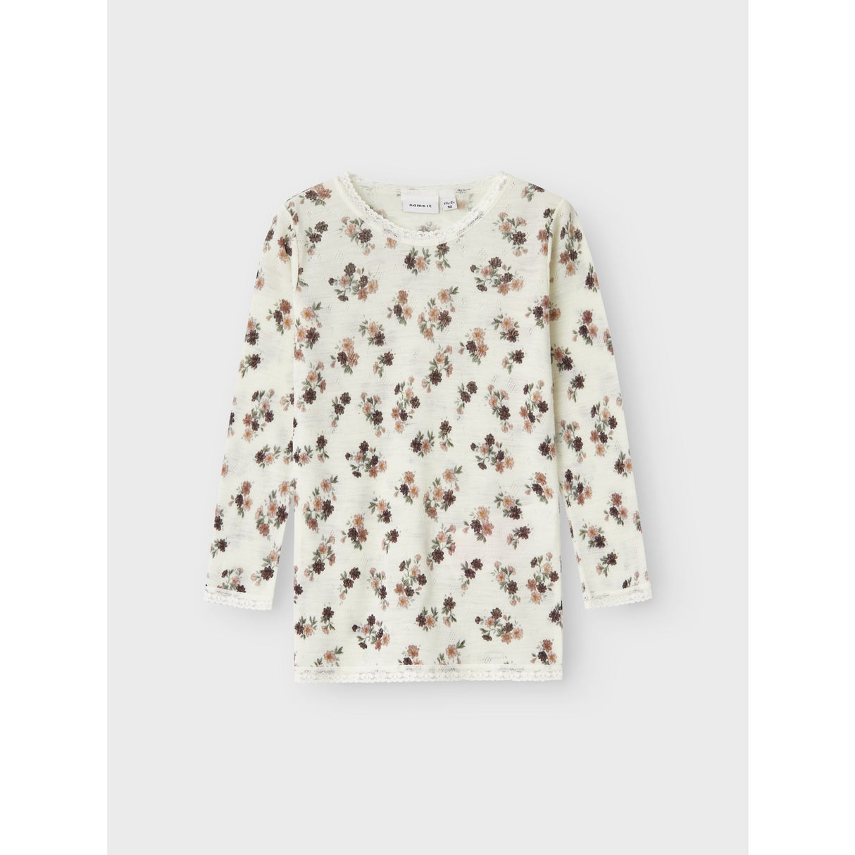 Name It Snow White Wang Uld Needle Bluse Noos