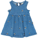 Petit Piao Light Blue Denim Emb Ppjubii S_L Denim Kjole
