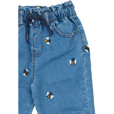 Petit Piao Light Blue Denim Emb Ppjubii Denim Bukser