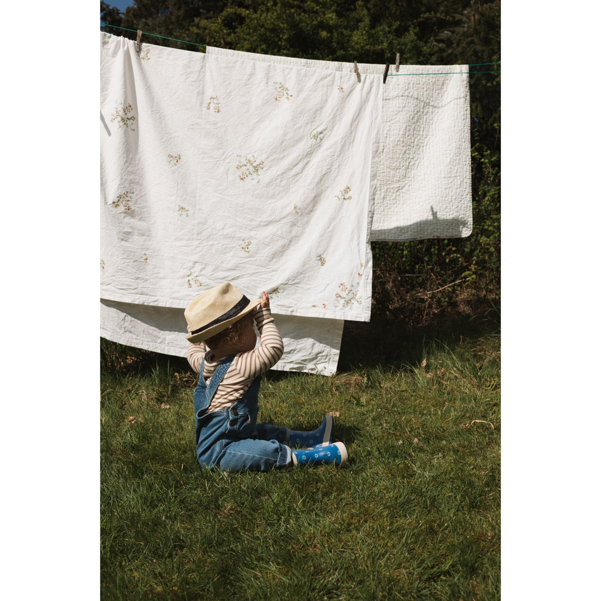 Petit Piao Light Blue Denim PPElm Denim Smækbukser