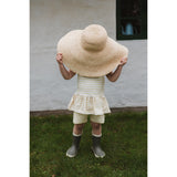 Petit Piao Dusky Citron Striped Ppsun Bike Shorts