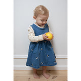 Petit Piao Light Blue Denim Emb Ppjubii S_L Denim Kjole