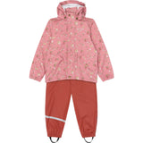 Petit Piao Dusty Rose Strawberry AOP PPDai Regntøj Sæt