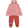 Petit Piao Dusty Rose Strawberry AOP PPDai Regntøj Sæt