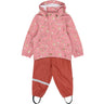 Petit Piao Dusty Rose Strawberry AOP PPDai Regntøj Sæt W. Susp.