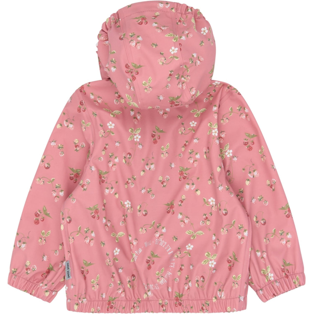 Petit Piao Dusty Rose Strawberry AOP PPDai Regntøj Sæt W. Susp.