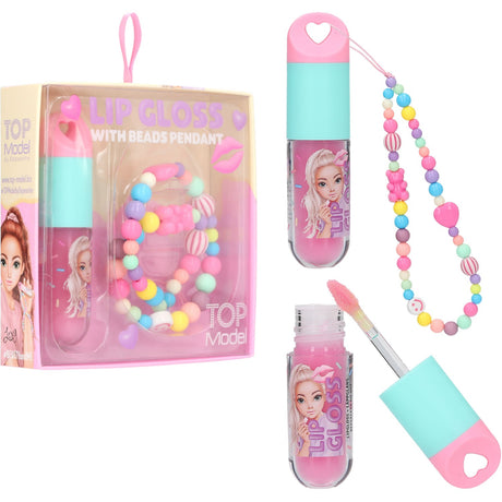 TOPModel Candy Glam Lipgloss Og Perlekæde Sæt