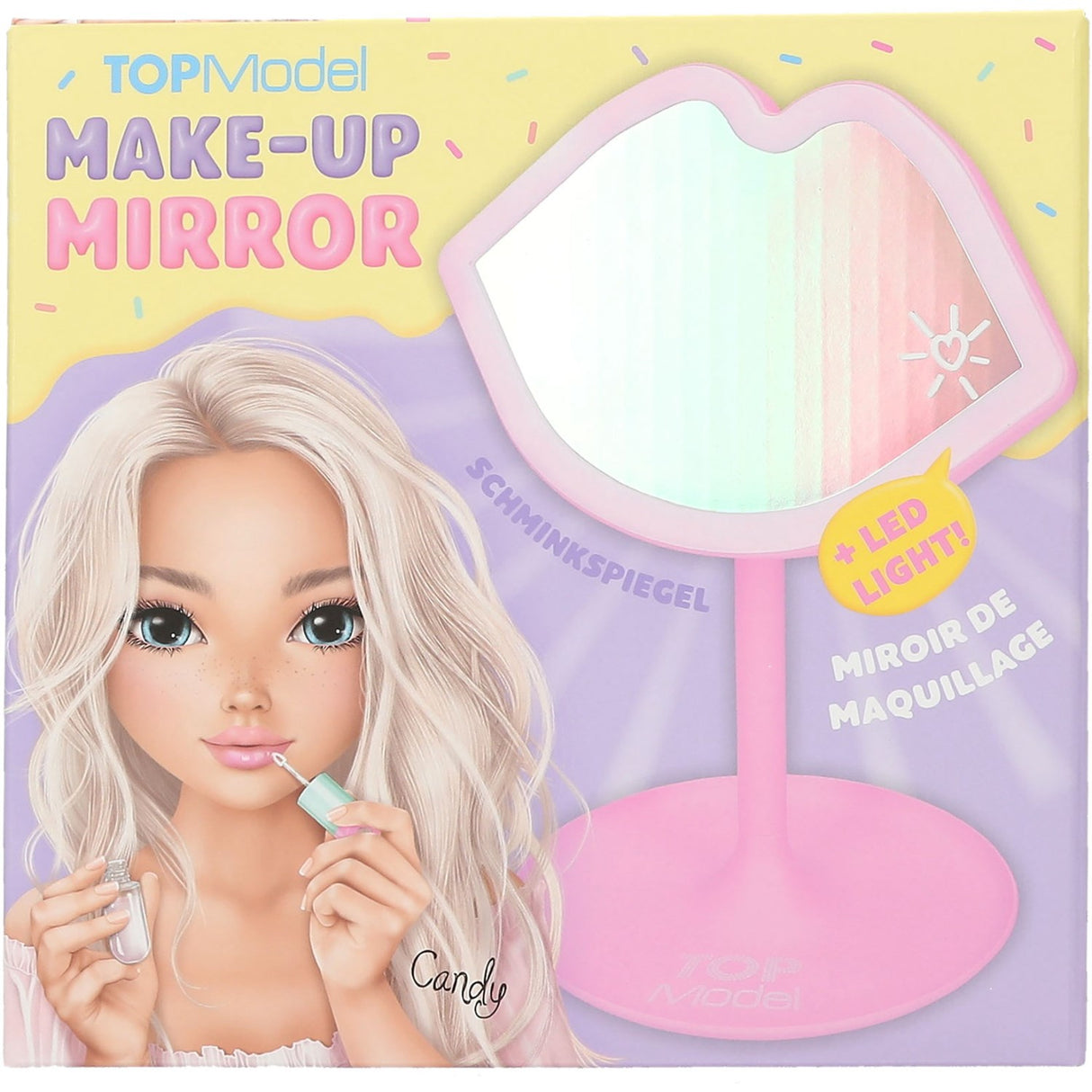TOPModel Candy Glam Make-Up Spejl M/LED