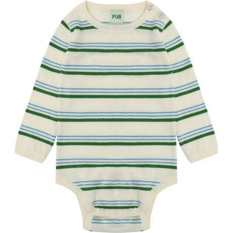 FUB Ecru/Pine Baby LS Body
