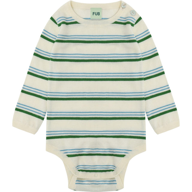 FUB Ecru/Pine Baby LS Body