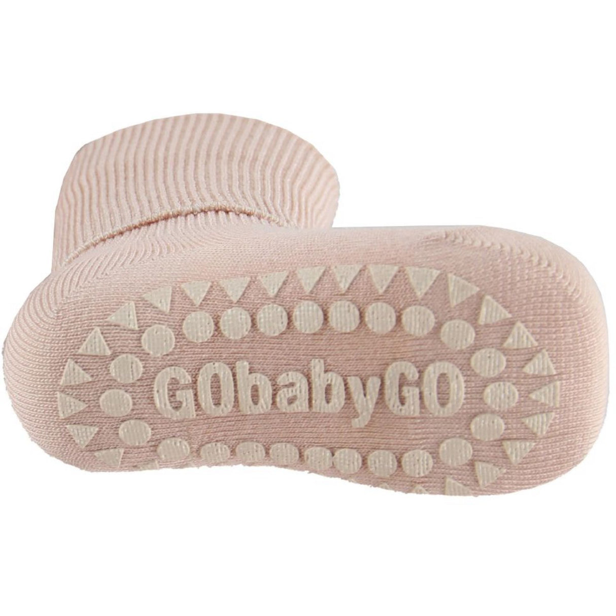 GObabyGO Bamboo Strømper Antislip Soft Pink