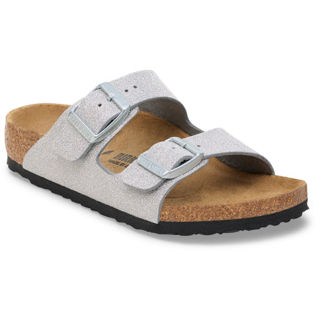 Birkenstock Shiny Glitter Silver Arizona Kids SYN