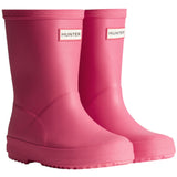 Hunter Bright Pink Kids First Gummistøvler