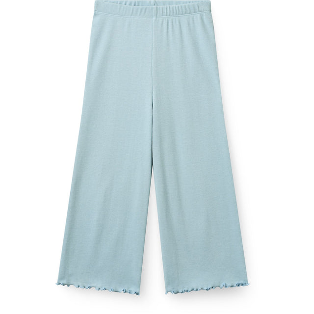 COPENHAGEN COLORS Dusty Blue Modal Rib Wide Bukser