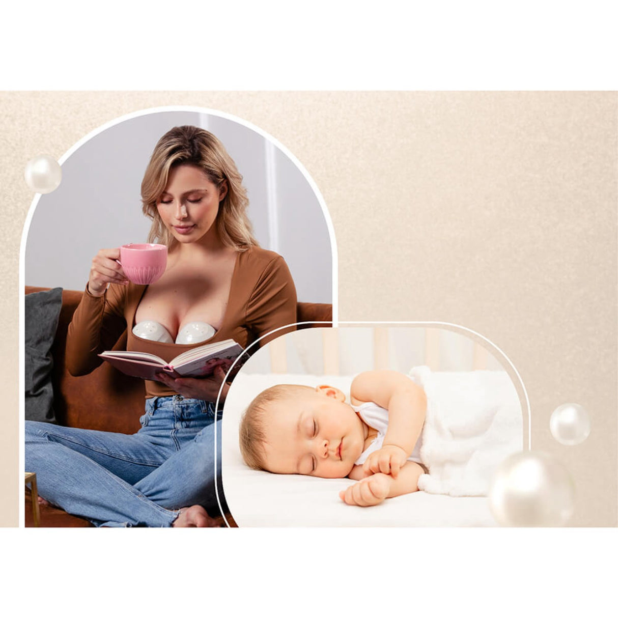 Neno Hvid Brystpumpe Perla Håndfri