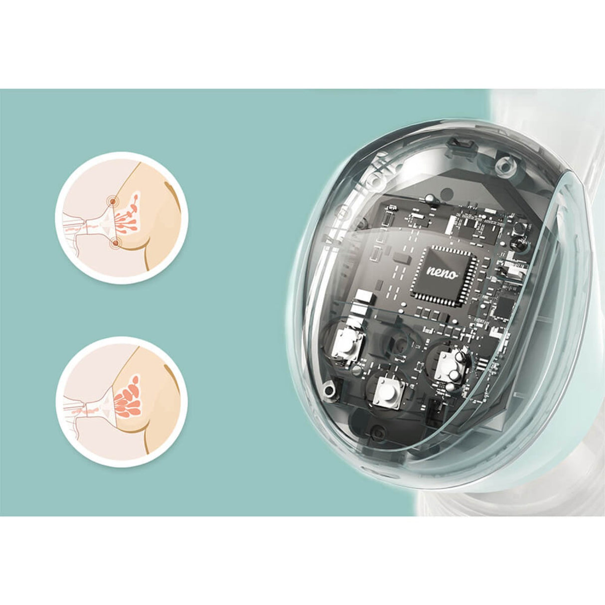 Neno Grøn Brystpumpe Uno Single