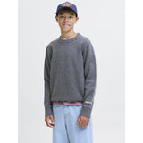 Jack & Jones Junior Dark Grey Melange Jornorrebro Strik Crew Neck Ln Jnr
