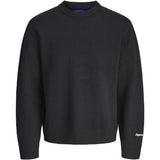 Jack & Jones Junior Black Jornorrebro Strik Crew Neck Sn Jnr