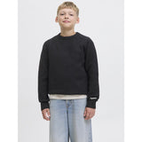 Jack & Jones Junior Black Jornorrebro Strik Crew Neck Sn Jnr
