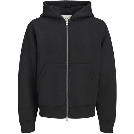 Jack & Jones Junior Black Jcolegacy Sweat Scuba Zip Hætte Sn Jnr