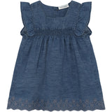 Minymo Faded Denim Kjole Ss Chambray