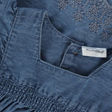 Minymo Faded Denim Kjole Ss Chambray