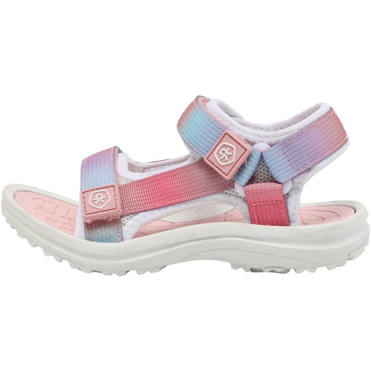 Color Kids Bridal Rose Colorblock Sandaler M/ Velcro