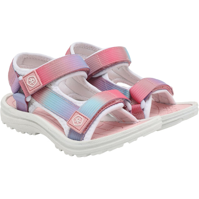 Color Kids Bridal Rose Colorblock Sandaler M/ Velcro