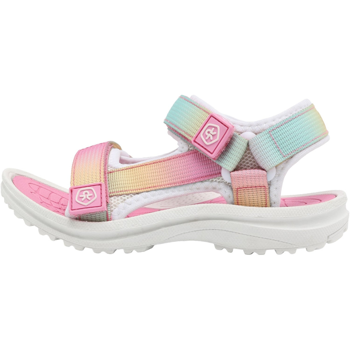 Color Kids Begonia Pink Colorblock Sandaler M/ Velcro