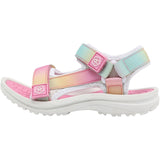 Color Kids Begonia Pink Colorblock Sandaler M/ Velcro