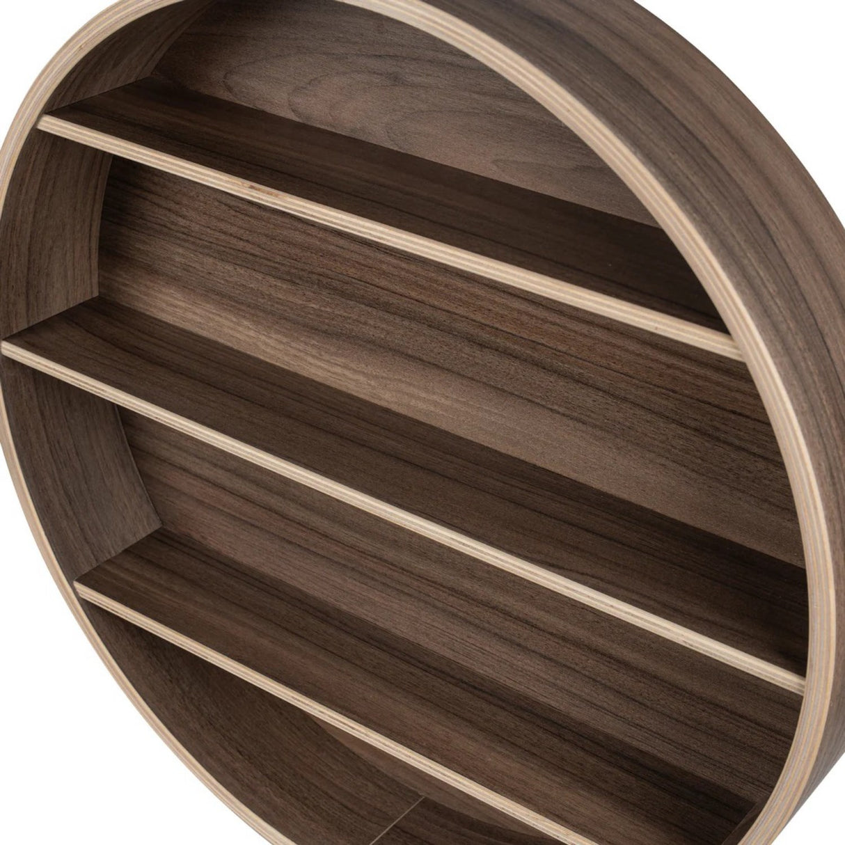 Curve Lab Walnut Round Hylde