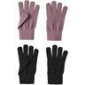 Name It Black Wistful Mauve Nkfmagic Glitter Handsker 2P