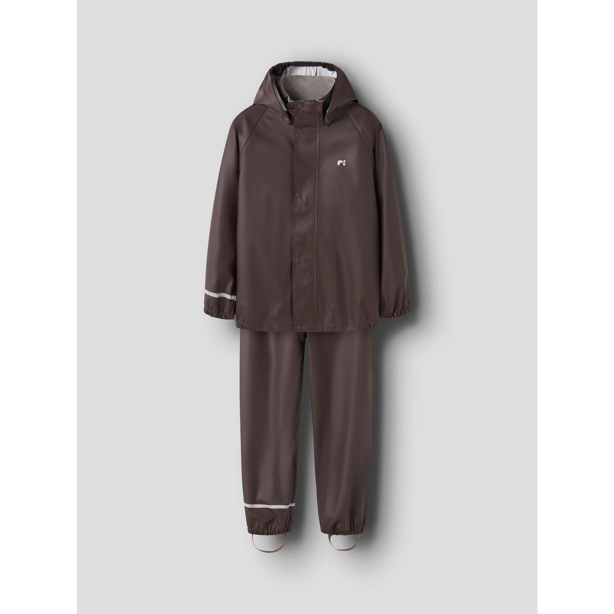 Name It Seal Brown Nkndry10 Rain Sæt Fo Noos