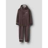 Name It Seal Brown Nkndry10 Rain Sæt Fo Noos