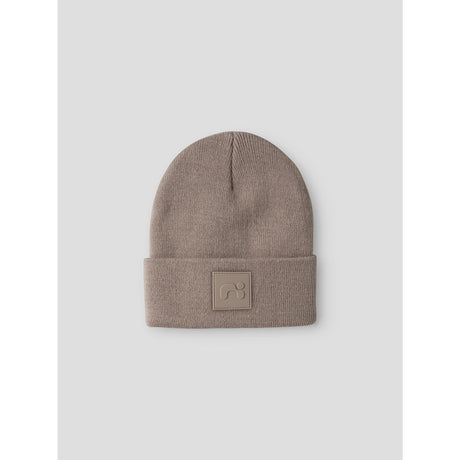 Name It Silver Mink Nknmalik Strik Beanie Badge1