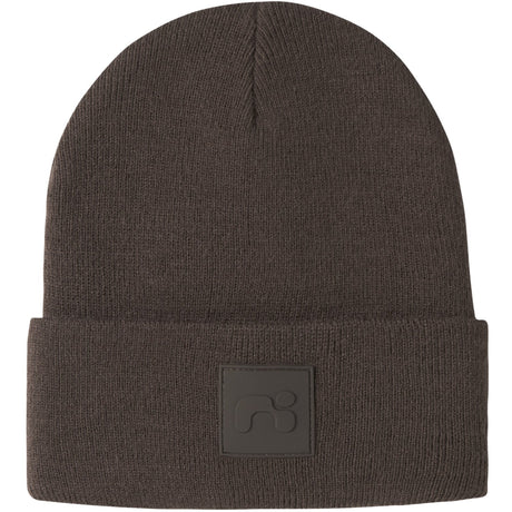 Name It Seal Brown Nknmalik Strik Beanie Badge1