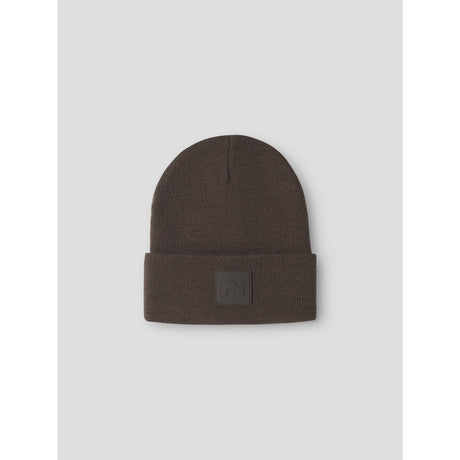 Name It Seal Brown Nknmalik Strik Beanie Badge1