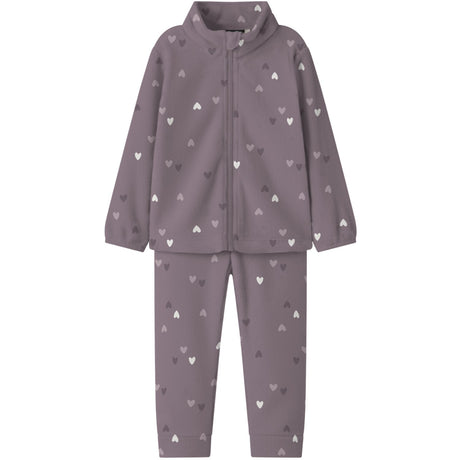 Name It Toadstool Hearts Nmnspektra Fleece Sæt Aop Fo