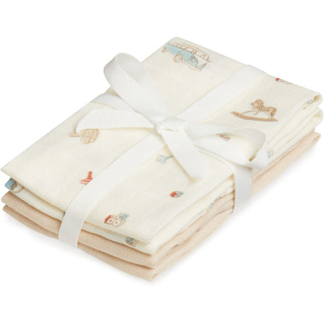 Cam Cam Copenhagen Vintage Toys Wash Cloth 4-Pak