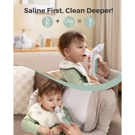 momcozy BreezyClear™ 2-i-1 Spray & Suction Electric Nasal
