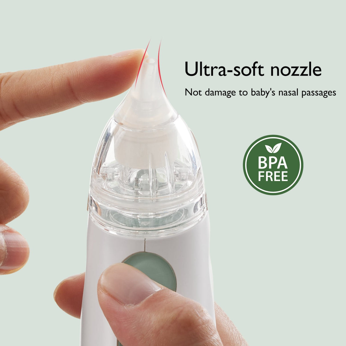 Momcozy Baby Nasal Aspirator- Lang Batteri Levetid