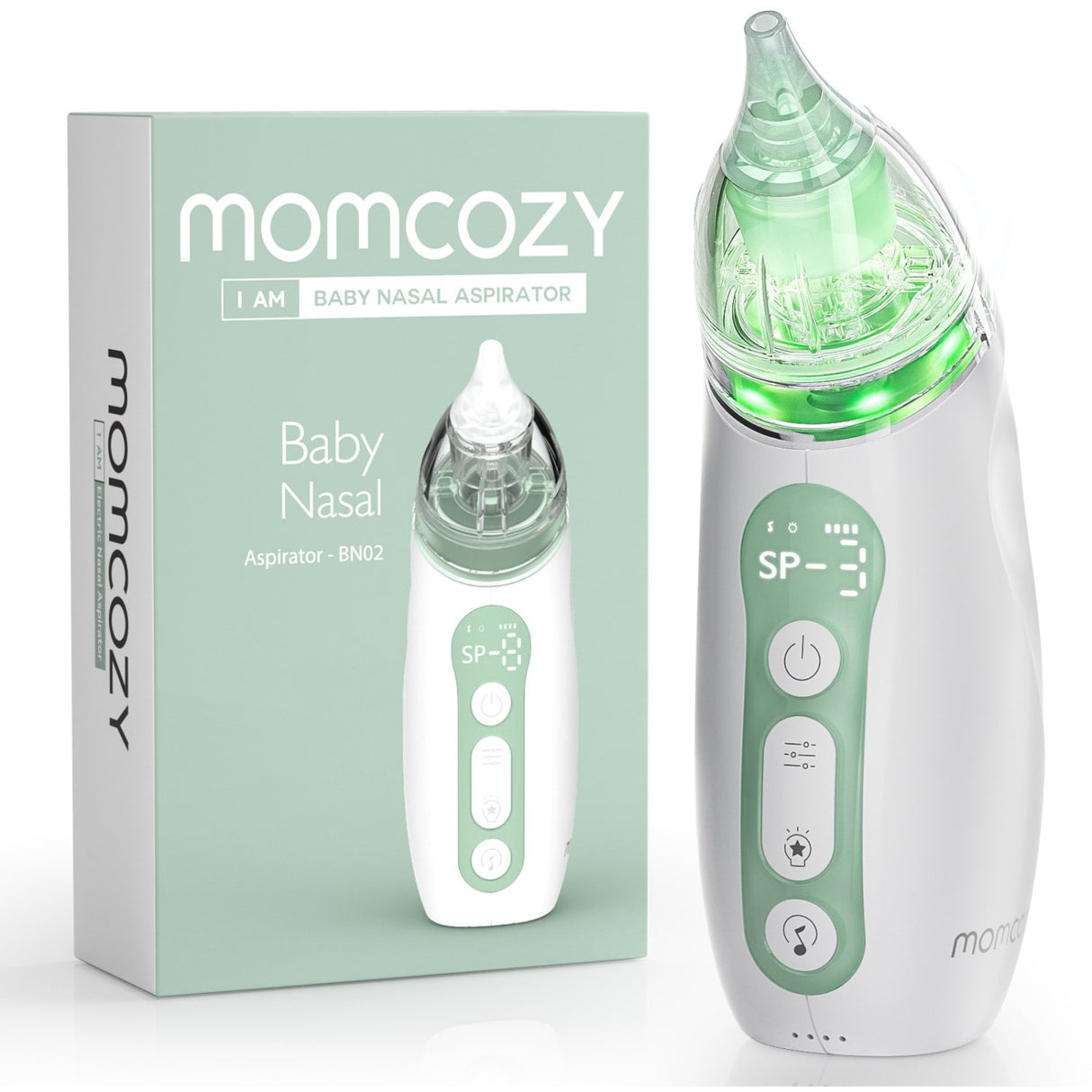 Momcozy Baby Nasal Aspirator- Lang Batteri Levetid