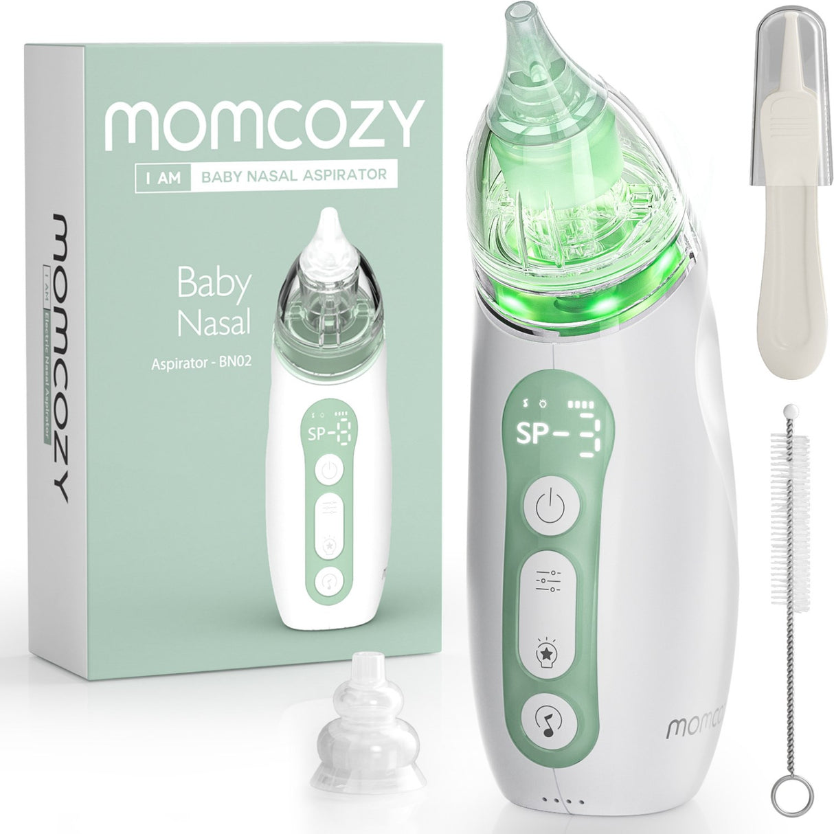 Momcozy Baby Nasal Aspirator- Lang Batteri Levetid