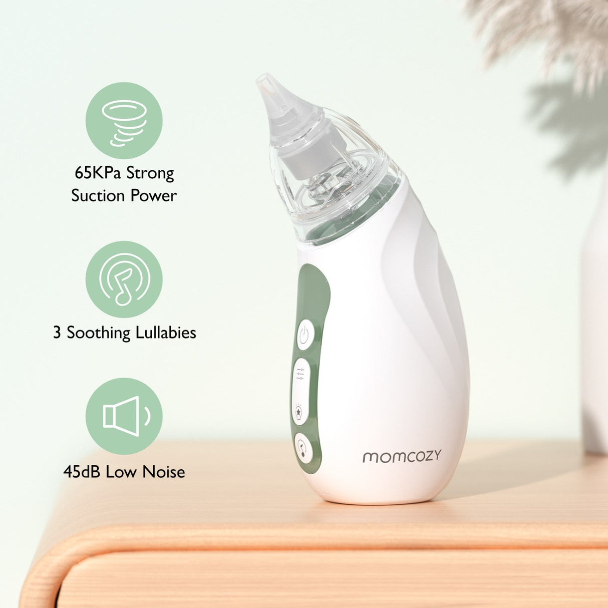 Momcozy Baby Nasal Aspirator- Lang Batteri Levetid