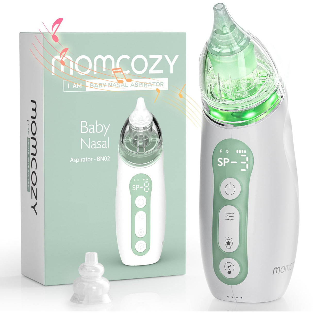 Momcozy Baby Nasal Aspirator- Lang Batteri Levetid