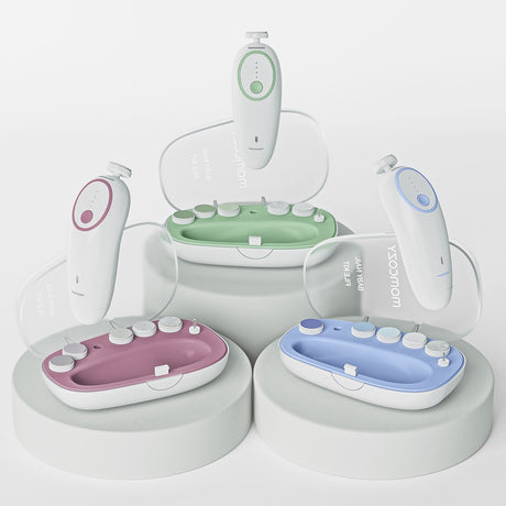 Momcozy Green Elektrisk Baby Nail File - Lavt Noise