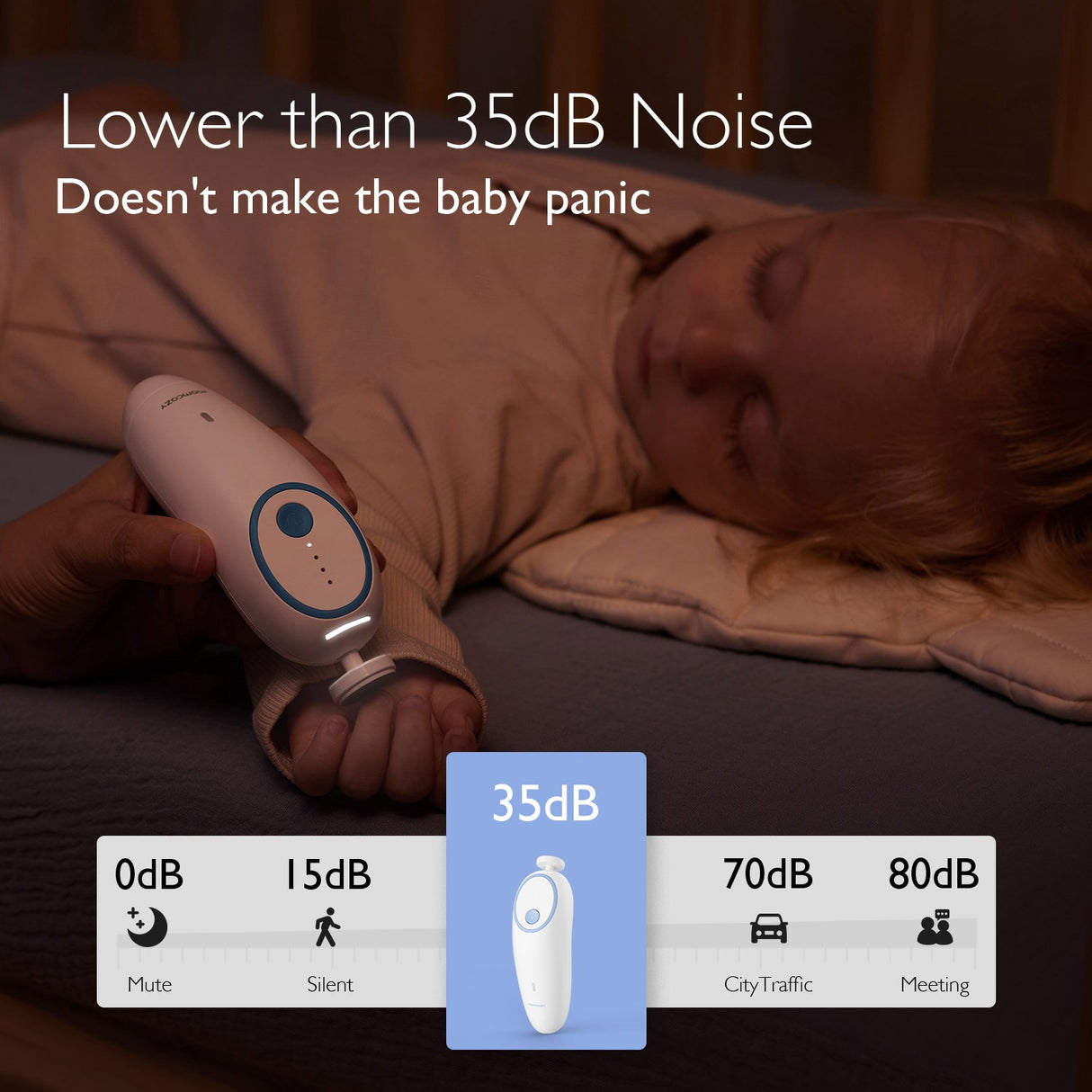 Momcozy Elektrisk Baby Neglefil - Low Noise