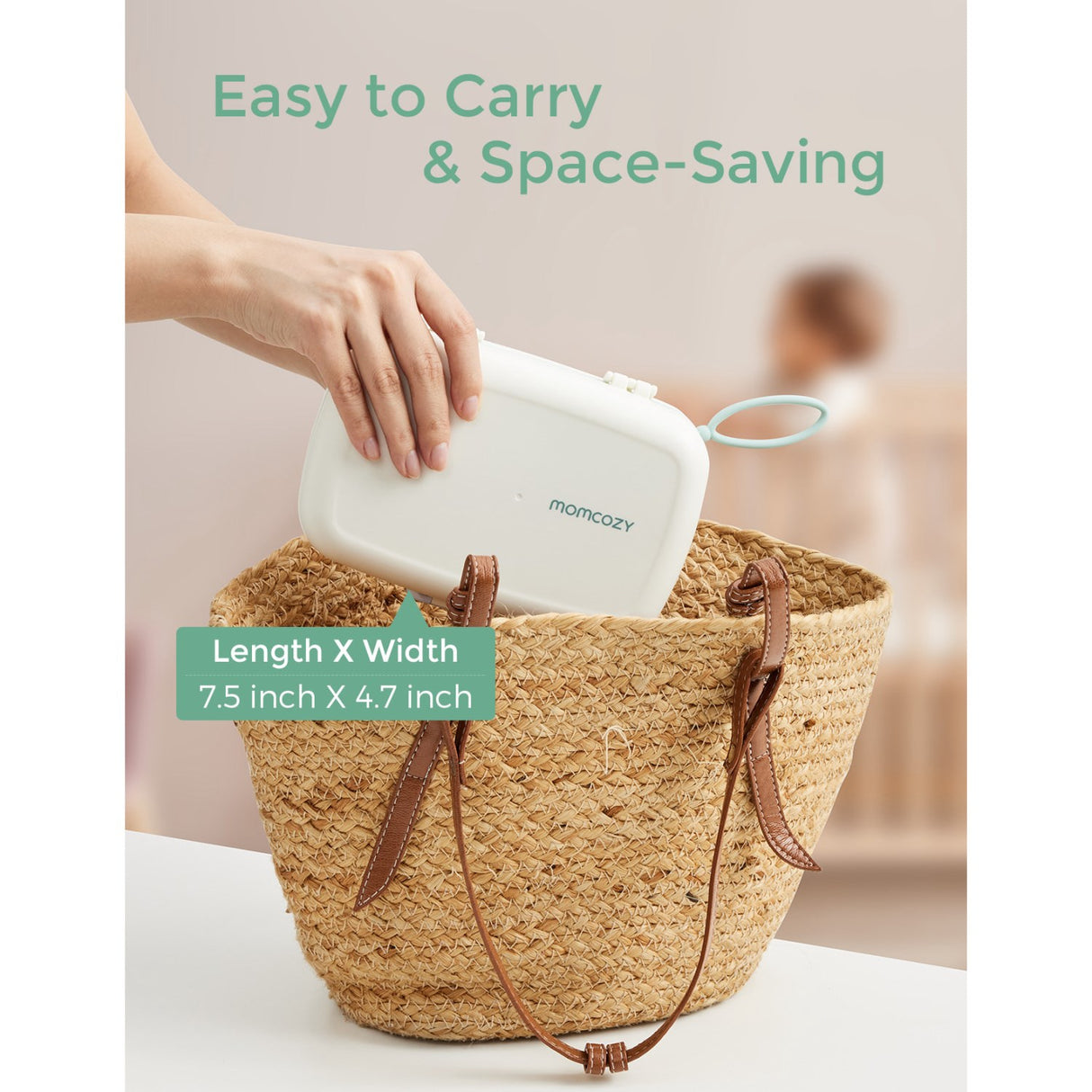 Momcozy Green 7 In 1 Baby Flaske Børste Sæt