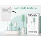 Momcozy Green Push-Press Design Flaske Børste Kit