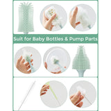 Momcozy Green Push-Press Design Flaske Børste Kit